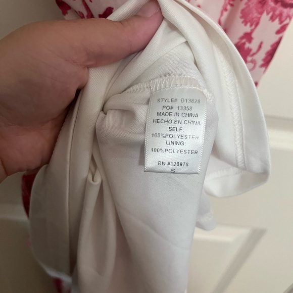 Entro Pink Faux Tie Shoulder Ruffle Tiered Maxi Dress Size Small - Picture 8 of 10